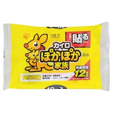 IRIS OHYAMA 愛麗思歐雅瑪 袋鼠家族貼式暖暖包10件組 40.5g PKN-10HR, 1套