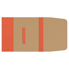 소이믹스 러브썸 가죽 멀티 북커버 M+ 북마크 세트, 오렌지, 1세트