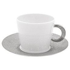 베르나르도 에퀴메 플래티넘 티컵 + 소서 1인조 세트, 혼합색상, 1세트