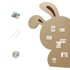 Bom Mir 兔子免打孔室內裝飾牆面裝飾照片牆 米色, 毛氈