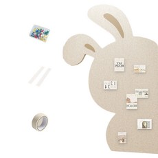 Bommir 兔子免打孔室內裝飾牆面裝飾照片牆 淺米色, 毛氈