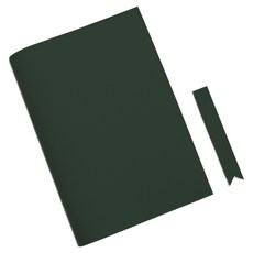 소이믹스 러브썸 가죽 베이직 북커버 L+ 북마크 세트, 딥그린, 1세트