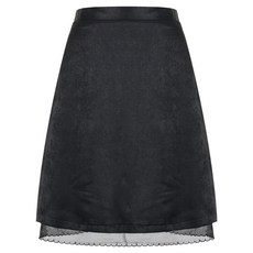 에이비에프지 여성용 새틴 레이스 배색 스커트 AFY1QS39