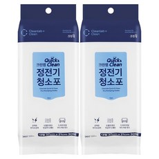 크린랩 퀵앤클린 정전기 청소포 30p, 2개