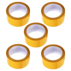 KDT OPP 박스 테이프 황색 48mm x 40m 60mic, 5개