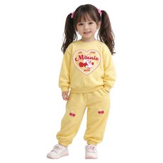 리틀래빗 D 컬러봉 하트 미니 상하의 세트