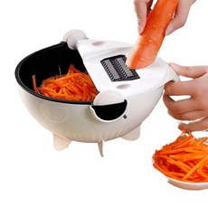 Onji 不鏽鋼多功能蔬菜切割器刨絲刀 9件刀片組, 單一顏色, 1套