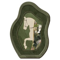 바이데 행운을 가져다주는 동물 장식품 탁상 현관그림, 그린말