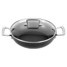 LE CREUSET 玻璃蓋 TNS塗層 火鍋, 黑色, 1個, 24cm