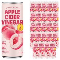 클룹 애사비소다 신비복숭아 제로 탄산음료, 24개, 250ml