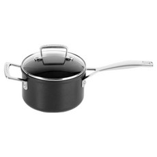 LE CREUSET 玻璃蓋 TNS 塗層單柄鍋, 黑色, 1個, 16cm