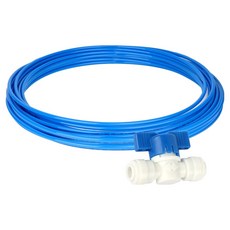 YNET 韓國製 藍色淨水器軟管 6mm x 20m + 檢查閥 套組, 1套, 單一商品