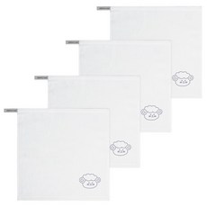 송월타올 컬러 뽀송 동물원 어린이집 고리 수건 핸드타월, 아이보리(양), 4개