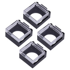 GUNU 고양이 오작동 예방 인덕션 버튼 안전 커버, 블랙, 4개