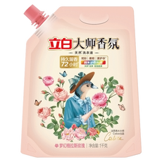 Liby 立白 大師香氛天然洗衣精補充包 格拉斯玫瑰, 1000g, 1個