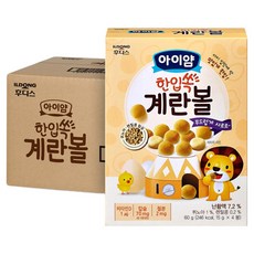 아이얌 일동후디스 한입쏙 계란볼, 10개, 60g, 계란맛