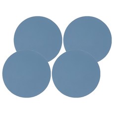 簡約乾淨PU皮革杯墊, 商品4, 4個