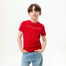 Tommy Hilfiger 兒童經典標誌棉質短袖T恤