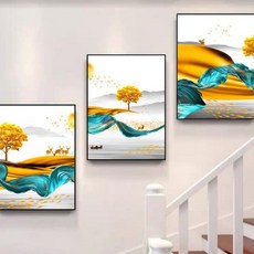 씨제이엠 모던하고 컬러플한 아트포스터 그림 타입13, 블랙