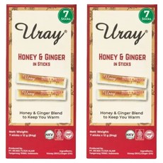 uray 蜂蜜薑條 7入, 2個, 84ml