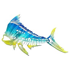 Anuro 鋼製魚形壁飾 骨頭萬歲, 混合色