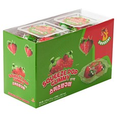 스퀴즈팝 딸기맛 구미 젤리, 8개, 72g