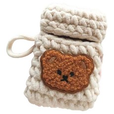 해피굿즈 뽀송뽀송 담배 케이스, 베이지, 1개