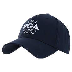 PGA OF AMERICA 男士經典3D刺繡Logo棒球帽 PGA-CP03, 1個, 海軍藍