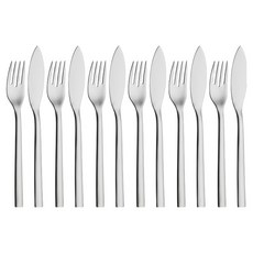 WMF 누오바 생선 나이프 6p + 포크 6p 세트, 1세트