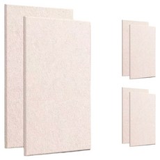 Onyeri 加厚隔音材 吸音材 隔音板 含魔鬼氈 60 x 30 cm, 米色, 6個