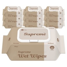 한스웰 슈프림 플러스 프리미엄 아기물티슈 캡형, 10개, 72매, 70g