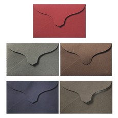 2Youngdesign 經典迷你名片信封 5款 x 10入組, 混合顏色, 1套