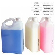 메가스토어 액체 사각 세제 용기 1리터 라벨지, 혼합색상, 3개