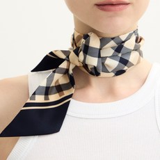 DAKS 女用條紋絲質圍巾 DCSC6E988N2