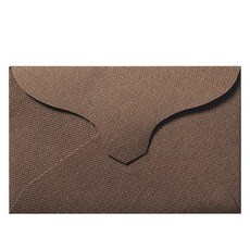 투영디자인 클래식 미니 명함봉투, 브라운, 50개