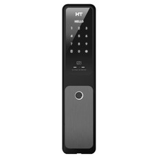 HYUNDAI HT 推拉式免鑽孔指紋辨識即時上鎖電子鎖, 顧客自行安裝, TDL-P1102F