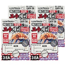 LUWORKS ESTER 網爪魷/小章魚專用 高手釣組 Ver2 LWX-38, 4個, 3入