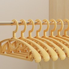 앞날창창 논슬립 360도 회전 어깨뿔방지 와이드 고급형 옷걸이, 20개, 옐로우