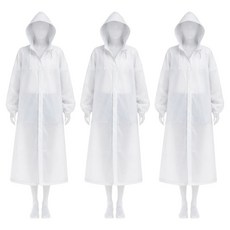 가주가샵 EVA 초경량 고급 우비, 화이트, 3개