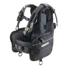 AQUATEC 陽光標準型BCD浮力背心 含單氣曩/單氣瓶固定帶 BC-25S, 黑色