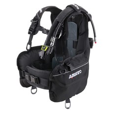 AQUATEC 陽光標準型BCD浮力背心 美國進口Cordura1680丹尼布料/浮力/PU單氣曩單氣瓶固定帶 BC-25S, 黑色