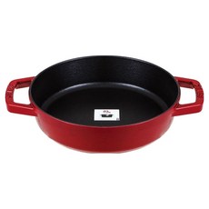 스타우브 더블 핸들 프라이팬 체리, 상세 설명 참조, 1개