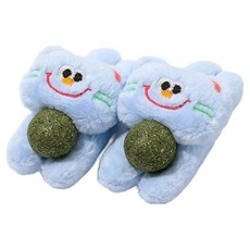 데이소이 고양이 캣닢 볼 안고 있는 장난감 ONE SIZE, 3 블루, 2개