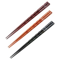 Skater ANEN45T 木製筷 23cm 3入組, Peanuts, 筷子3種, 1套