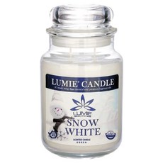 LUMIE CANDLE 蠟燭, 570g, 1個, 雪白色