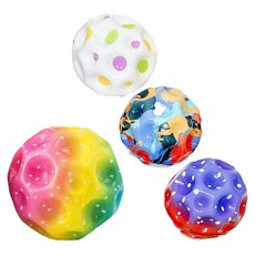 agaplus 彈力運動彈跳球 7cm 4件組, 混合顏色, 1套