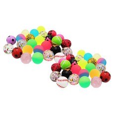 agaplus 迷你Yamcha彈力球 2cm, 混合顏色, 50個