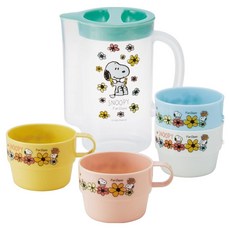 Skater KS32S 水壺 850ml + 馬克杯 220ml x 4件組, 花生漫畫, 1套