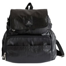 Ymmama 濕紙巾口袋 保溫保冷 擴展型 尿布包 多功能後揹包, 黑色