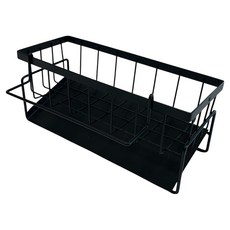 Priceless 黑色時尚水槽菜瓜布架, 黑色, 1個